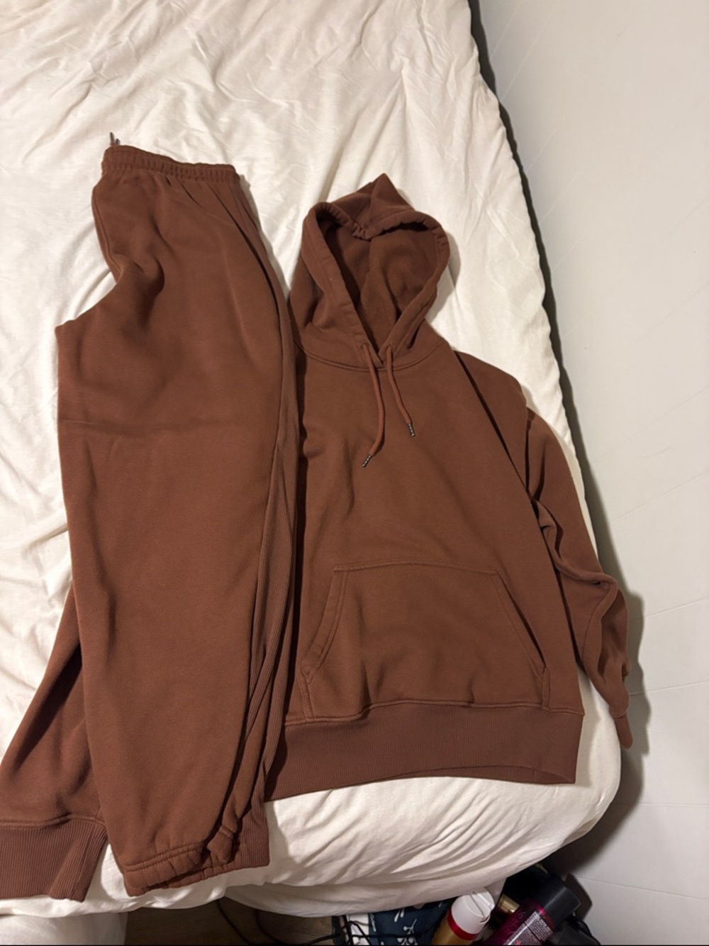 Brown Women's Hoodie and Jogger Set